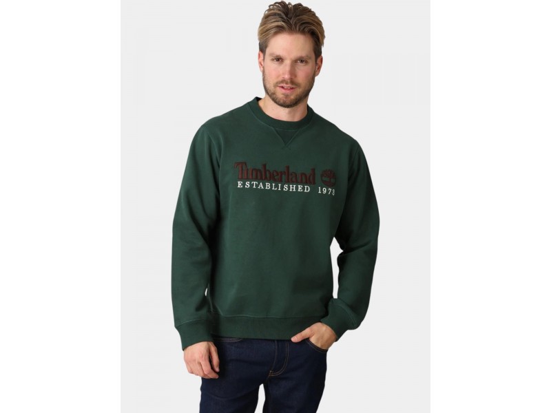 Timberland férfi hímzett logós pulóver