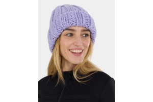 Fundango Astrid beanie - kötött sapka műbőr részlettel