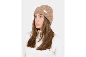 Fundango Indy D unisex kötött sapka – műbőr részletek