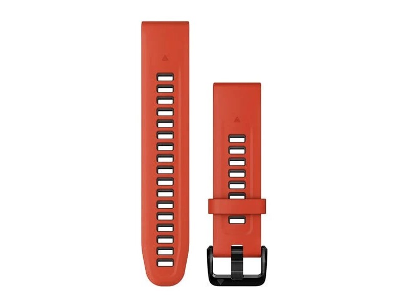 Garmin 20 mm piros/grafit szilikon QuickFit óraszíj