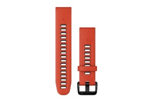 Garmin 20 mm piros/grafit szilikon QuickFit óraszíj