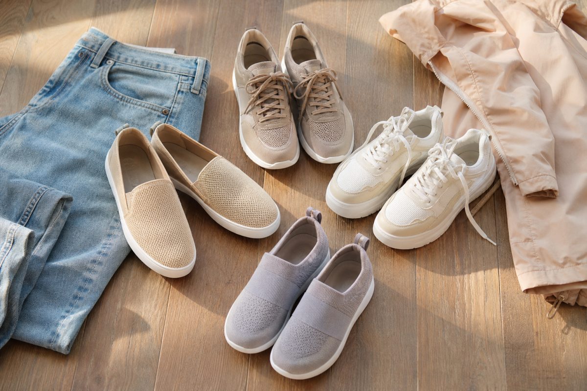 Női sneaker, sportos utcai cipő és bebújós cipő összehasonlítva