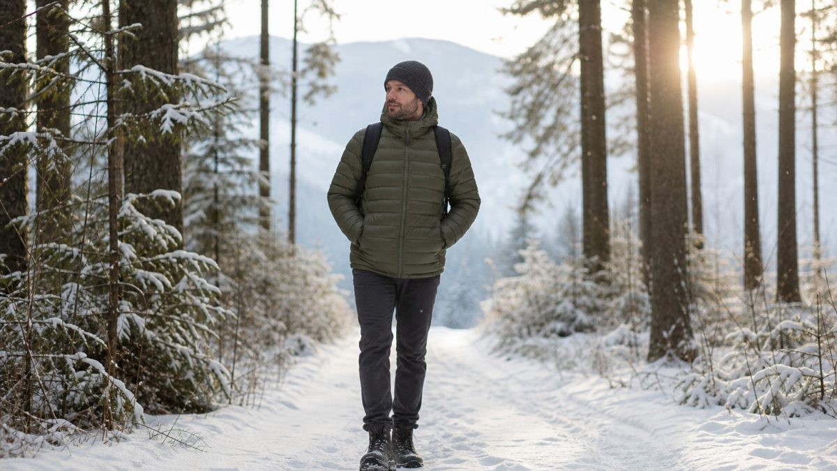 Férfi pehelykabát: könnyű és meleg modellek