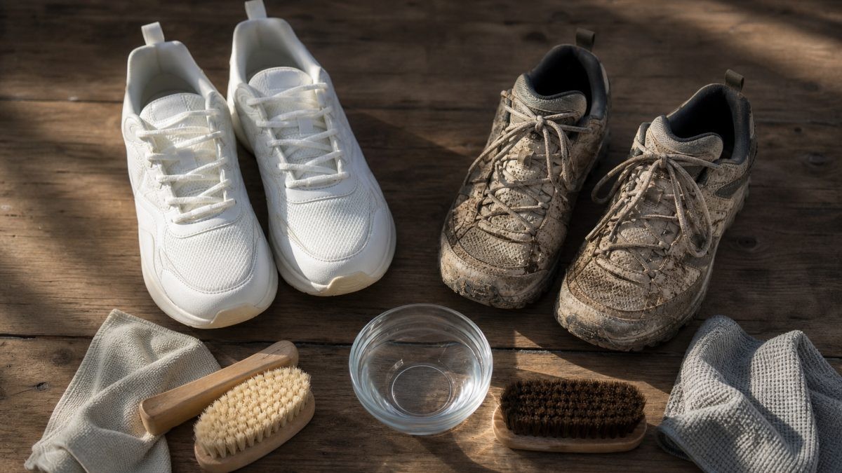 Sneaker tisztítása: textil, bőr és hab talp