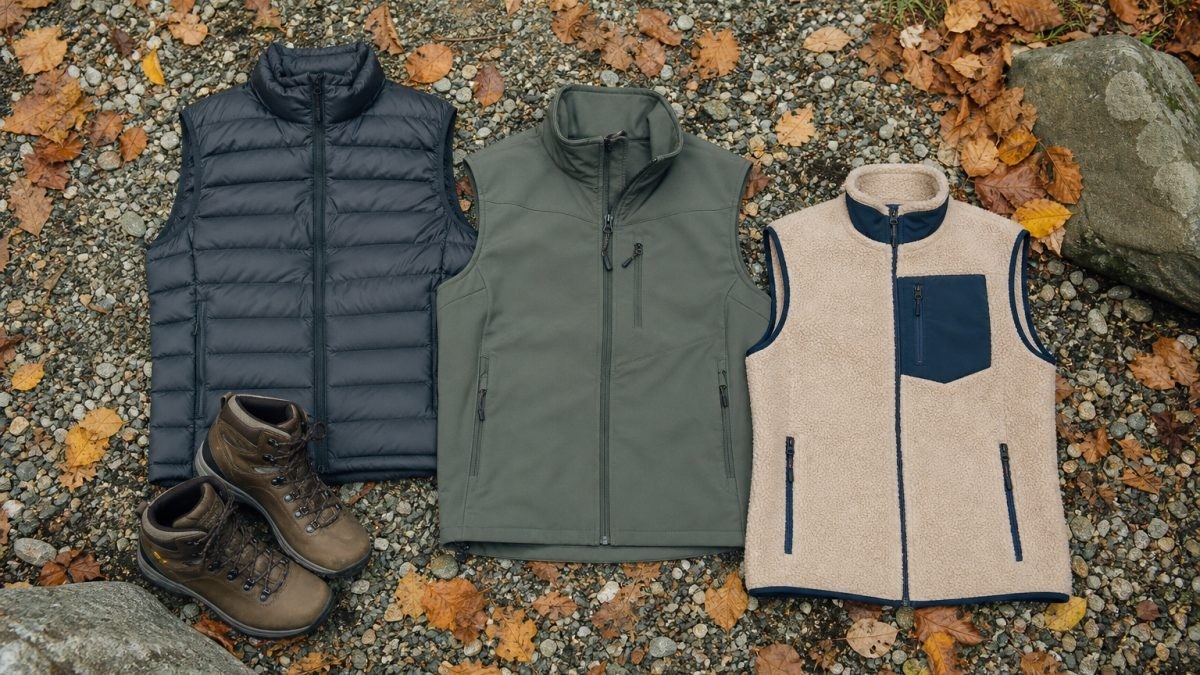 Mellény télen és átmeneti időben: pehely, softshell vagy polár?