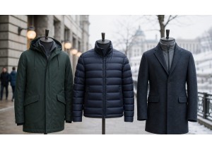 Férfi télikabátok típusai: parka, pufikabát, gyapjúkabát